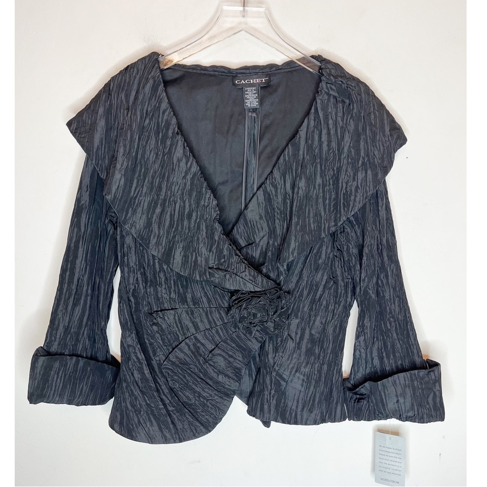 Cachet 2 piece formal black skirt and top.  Size 14